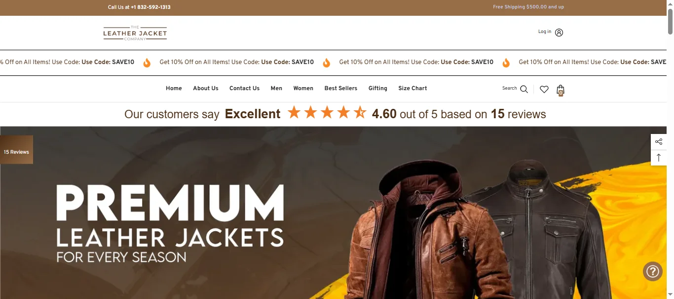 Leather Jacket Company Preview | Smag Technologies