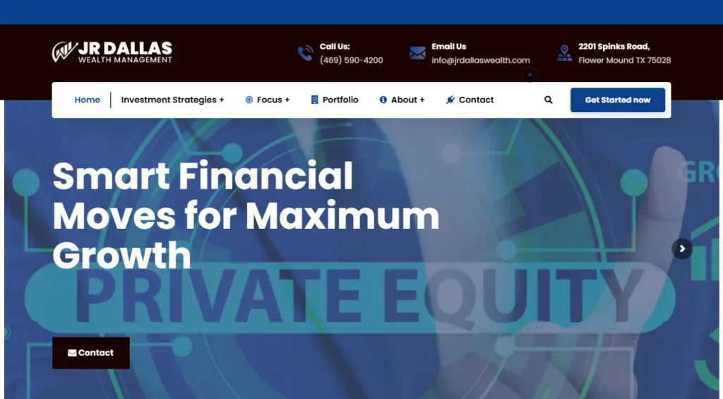 JR Dallas Wealth Management | WordPress Development