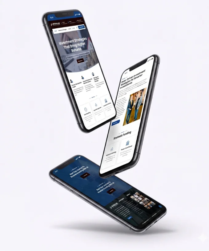 JR Dallas Wealth Management | WordPress Development | Mobile View